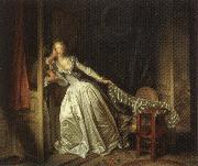 Jean-Honore Fragonard The Stolen Kiss oil